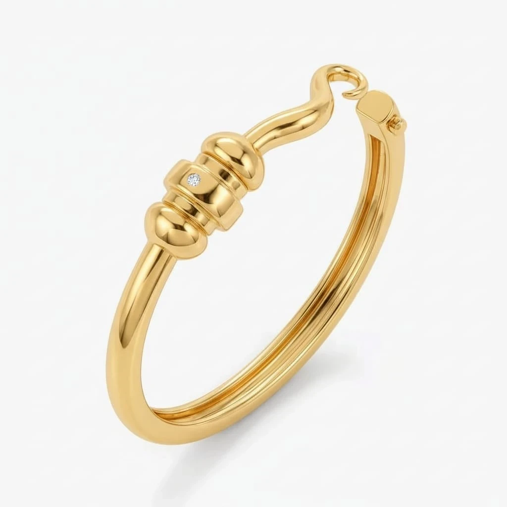 Yellow Gold Solo Diamond Lizard Bracelet "Coming Soon"