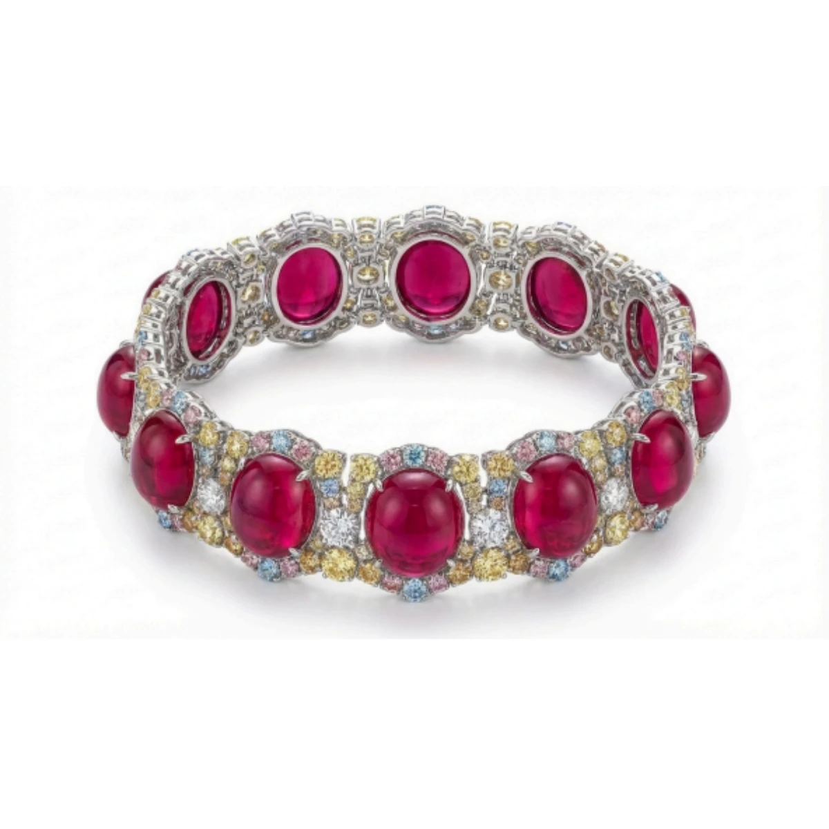 Luxuary Statement Ruby Bracelet