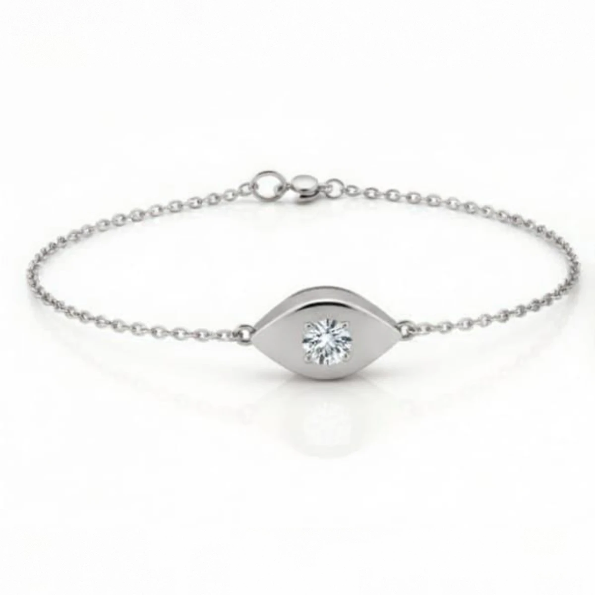 Silver Solo Single Line Bracelet