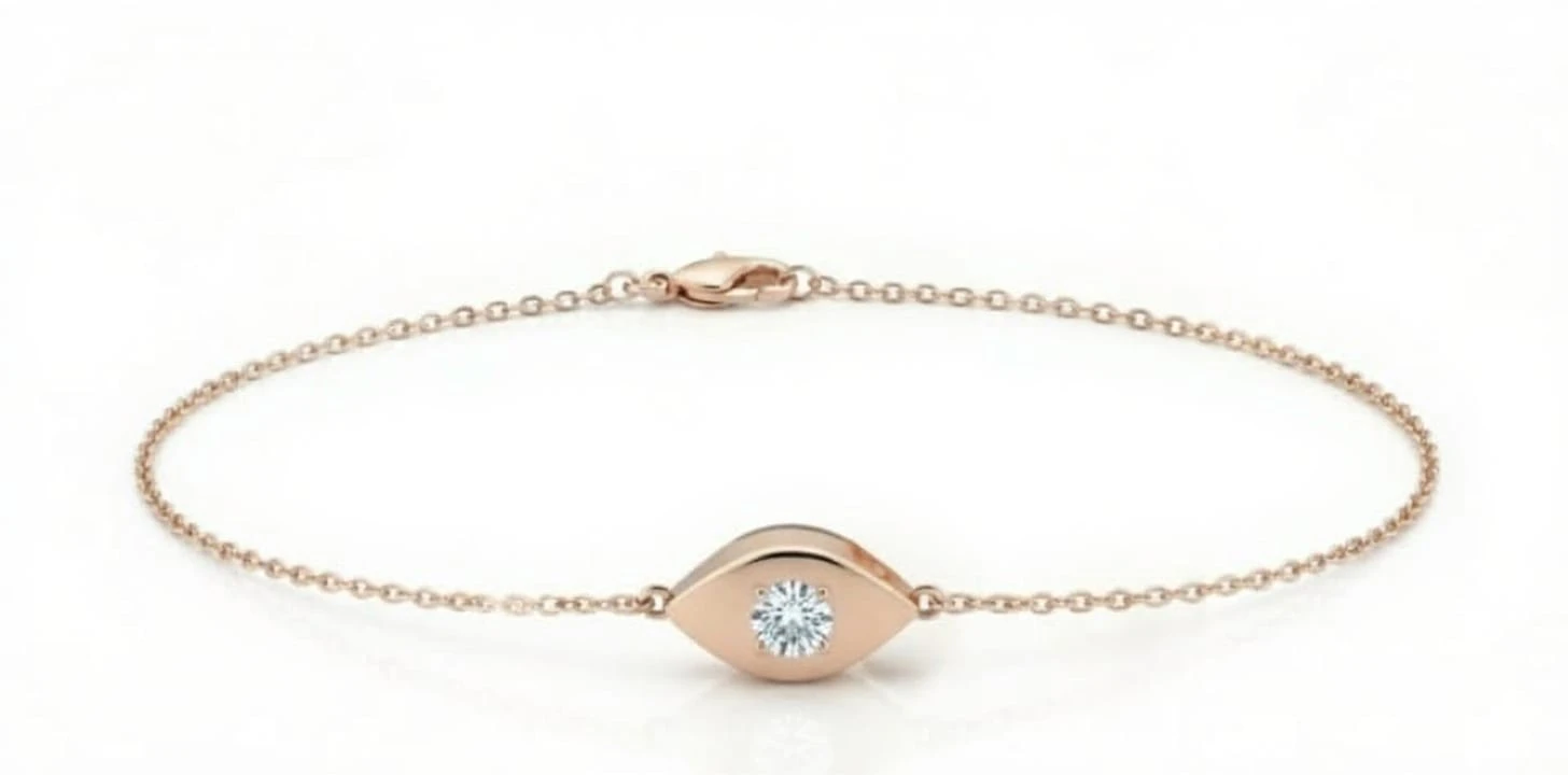 Rosegold solo single line bracelet