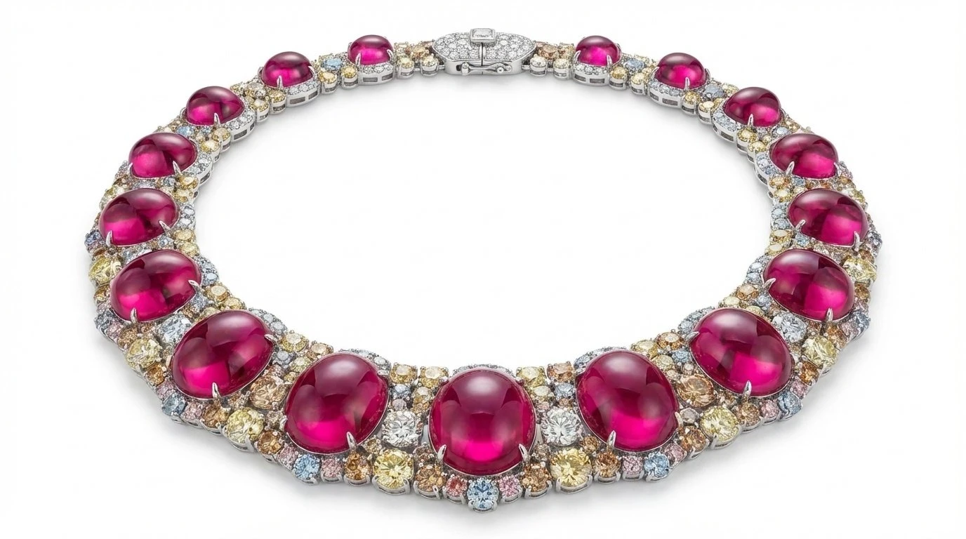 Luxuary Statement Ruby Choker